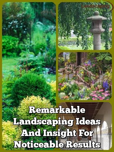 Remarkable Landscaping Ideas And Insight For Noticeable Results