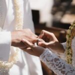 Boho a Line Wedding Dress BOHO A-line wedding dress with lace and flowy skirt, perfect for a romantic outdoor ceremony