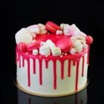 Decorate Cake Flowers Beautifully decorated cake adorned with an assortment of vibrant and delicate flowers