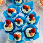 Decorating a Cake Table Beautifully decorated cake table with various confections, ready to impress guests
