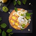 How to decorate cake without piping bag: using spatula and stencil for precise designs