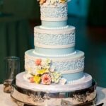 How to Decorate a Two Layer Cake Step-by-step guide on how to decorate a two-layer cake with icing and fondant flowers