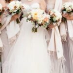 What a beautiful wedding - image of a bride and groom in a stunning outdoor setting