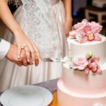 Image of Catholic couple during their long and beautiful wedding ceremony