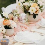 May Wedding Colors MAY WEDDING COLORS: Soft pastel hues like blush, sage green, and dusty blue for a May wedding palette