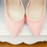Romantic snowy scene with wedding couple, Winter Wedding cast in elegant attire against the backdrop of a winter wonderland