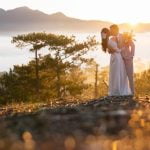 elegant dress, heels, and jewelry