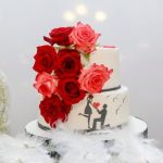 How Do I Decorate a Girl Baby Shower Cake Decorate a girl baby shower cake with pink frosting, flowers, and a cute topper